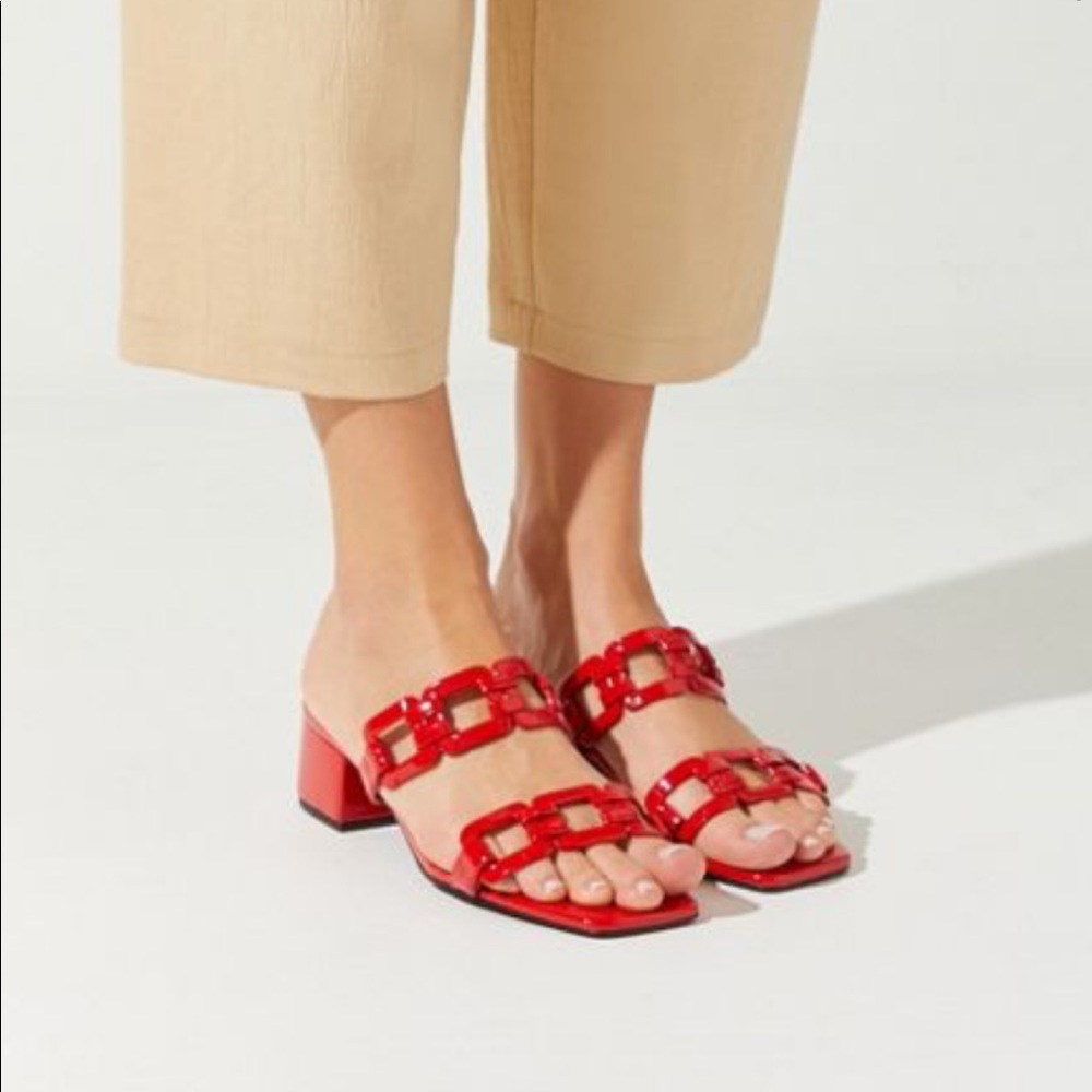 Intentionally Blank Sharpy Heels in Cherry Red